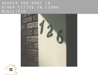 Houses for rent in  Other cities in Cidra Municipio