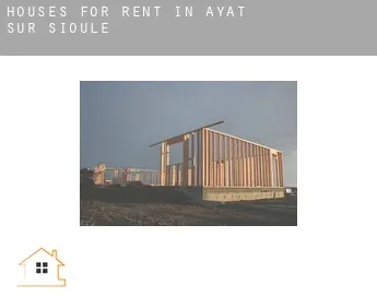 Houses for rent in  Ayat-sur-Sioule