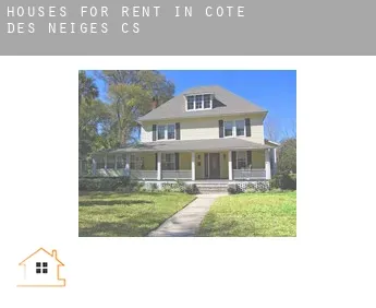 Houses for rent in  Côte-des-Neiges (census area)